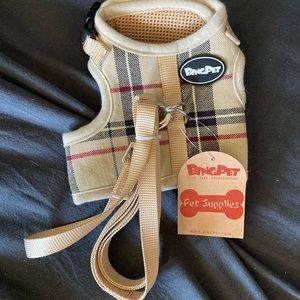 Cat matching harness and leash set